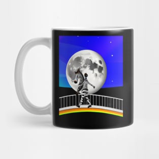 the moon and stars for space lovers who are in love with the stars and horses too Mug